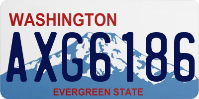 WA license plate AXG6186