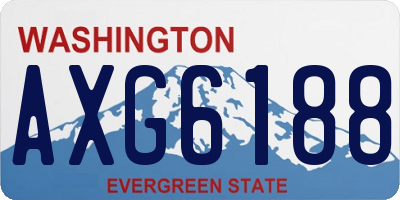 WA license plate AXG6188