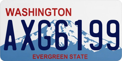 WA license plate AXG6199