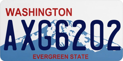 WA license plate AXG6202