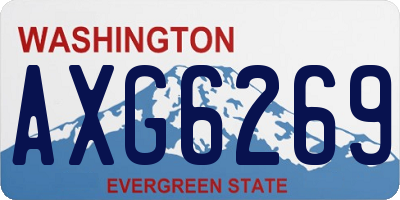 WA license plate AXG6269