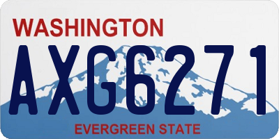 WA license plate AXG6271