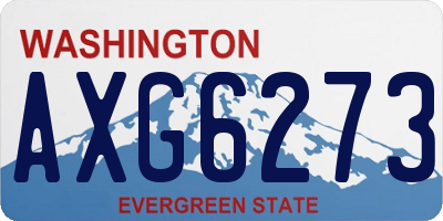 WA license plate AXG6273