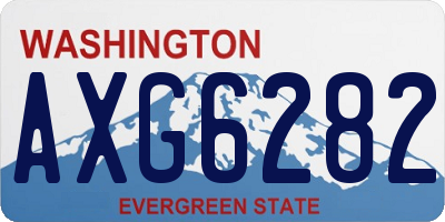 WA license plate AXG6282