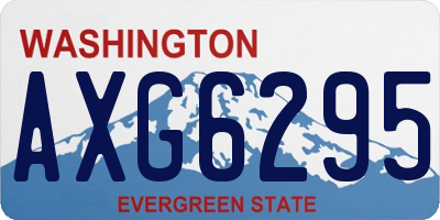 WA license plate AXG6295