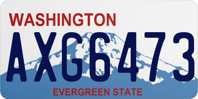 WA license plate AXG6473