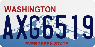 WA license plate AXG6519