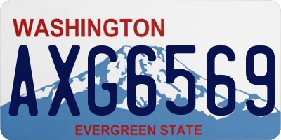 WA license plate AXG6569