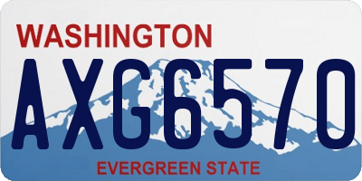 WA license plate AXG6570