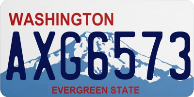 WA license plate AXG6573