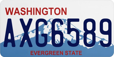 WA license plate AXG6589