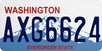WA license plate AXG6624