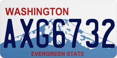 WA license plate AXG6732