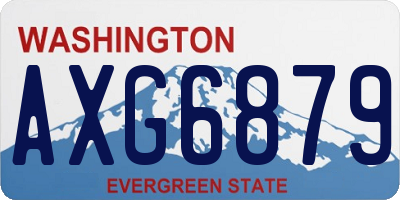 WA license plate AXG6879