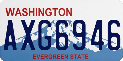 WA license plate AXG6946