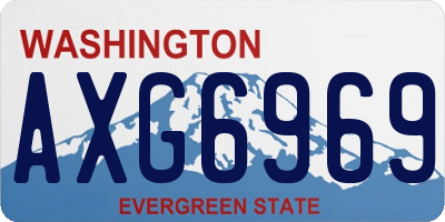 WA license plate AXG6969