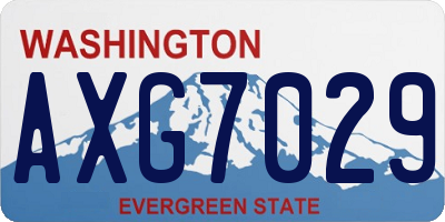 WA license plate AXG7029