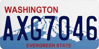WA license plate AXG7046