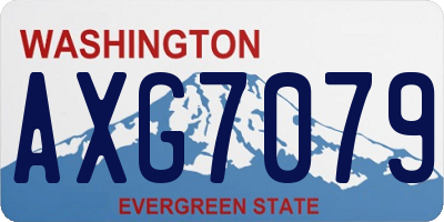 WA license plate AXG7079