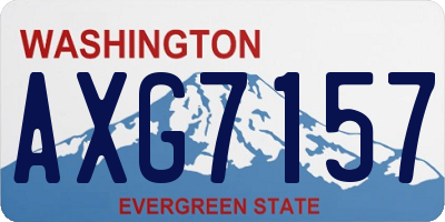 WA license plate AXG7157