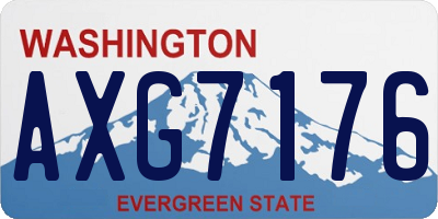 WA license plate AXG7176
