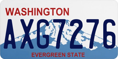 WA license plate AXG7276