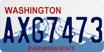 WA license plate AXG7473