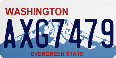 WA license plate AXG7479