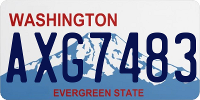 WA license plate AXG7483