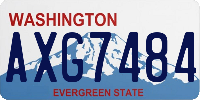 WA license plate AXG7484