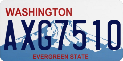 WA license plate AXG7510
