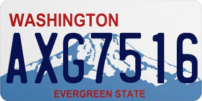WA license plate AXG7516