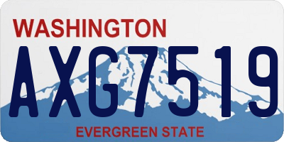 WA license plate AXG7519