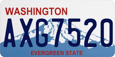 WA license plate AXG7520