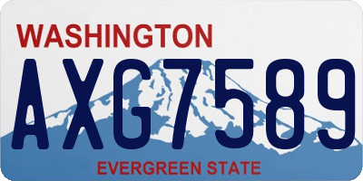 WA license plate AXG7589