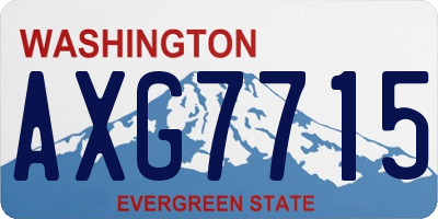 WA license plate AXG7715