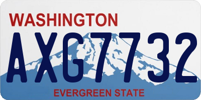 WA license plate AXG7732