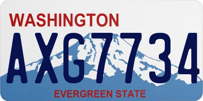 WA license plate AXG7734