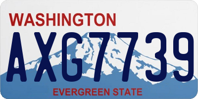 WA license plate AXG7739