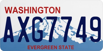 WA license plate AXG7749