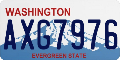 WA license plate AXG7976