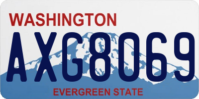 WA license plate AXG8069