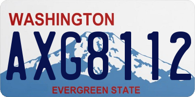 WA license plate AXG8112