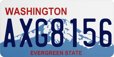 WA license plate AXG8156