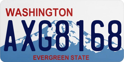 WA license plate AXG8168