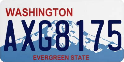 WA license plate AXG8175