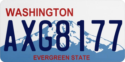 WA license plate AXG8177