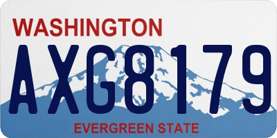 WA license plate AXG8179