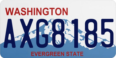 WA license plate AXG8185