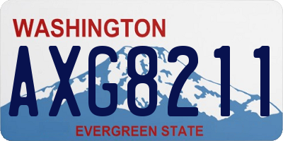 WA license plate AXG8211
